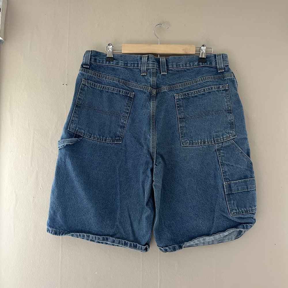 Y2K Faded Glory Mens Carpenter Shorts Size 36 Denim Jeans Jorts Skater Grunge